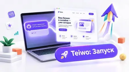 Teiwo запускает ИИ-конструктор веб-проектов: описание задачи в чате превращается в готовый сайт