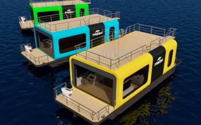 Столичные жители осваивают жизнь на воде в современных хаусботах