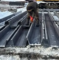 Извлечение шпунта ларсена Извлечение шпунта ларсена